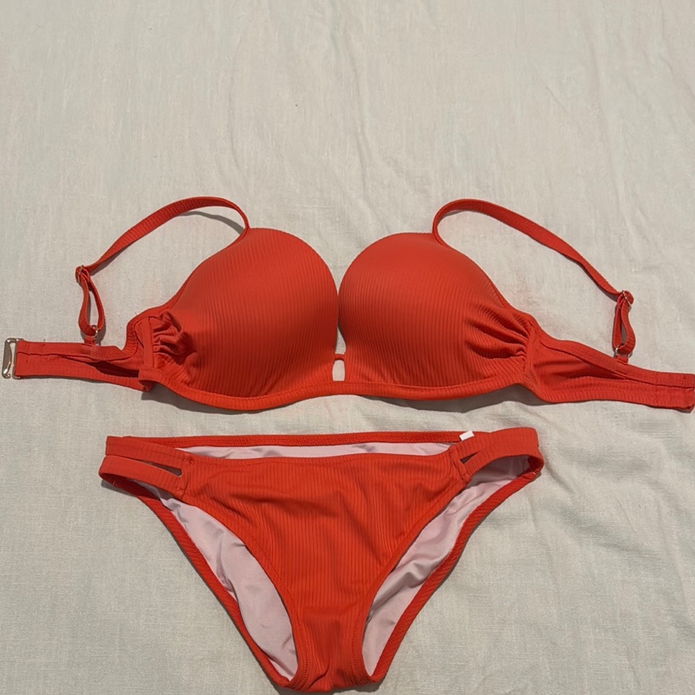Vibrant Red Bikini Set